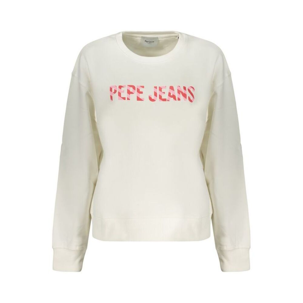 Pepe Jeans White Cotton Women's Women's Sweatshirt